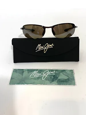 Maui Jim NWOT Makaha Polarized Sport Sunglasses 405-10 Tortoise/Bronze Rimless • $199.95