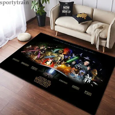Star Wars Living Room Floor Mat Area Rugs Anti-Skid Carpets Home Decor Fans Gift • $32.48