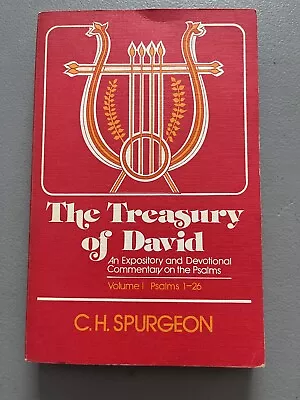 THE TREASURY OF DAVID  VOL 1 PSALMS 1-26 SPURGEON Paperback Vintage • $11.50
