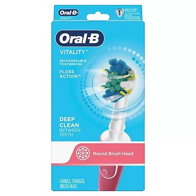 Oral-B Vitality Floss Action Rechargeable Power Toothbrush Red Color • $139.92