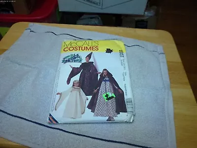 McCall's 8937 Misses Medieval Dress & Cape Costume Sewing Pattern 29 1/2. 30 1/2 • $5.05