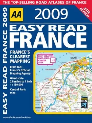 AA Easy Read France (AA Atlases And Maps)-AA Publishing • £3.96