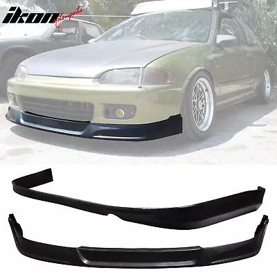 Fits 92-95 Honda Accord 2-Door JDM Style Rear Diffuser Lip + Front Bumper Lip PU • $154.99