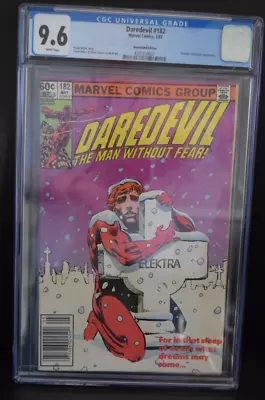 Daredevil 182 (Marvel 1982) Frank Miller CGC 9.6 White Pages! Newsstand Edition • £118.76