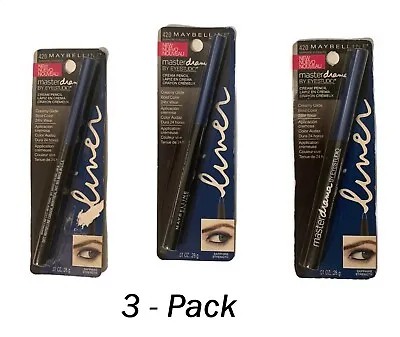 (3-Pack) Maybelline Master Drama Cream Pencil Eyeliner # 420 Sapphire Strength • $15.99