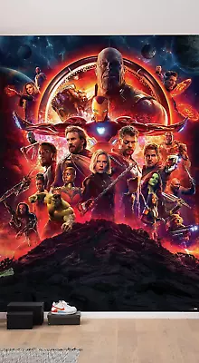 Marvel Wallpaper Avengers Bedroom Wall Mural Infinity War 254x184cm XXL Poster • $91.62