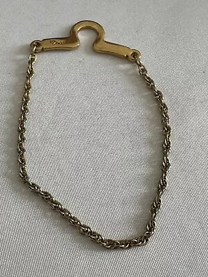 Vintage Christian Dior Tie Chain Gold Silver TONE SIGNED E4 • $75