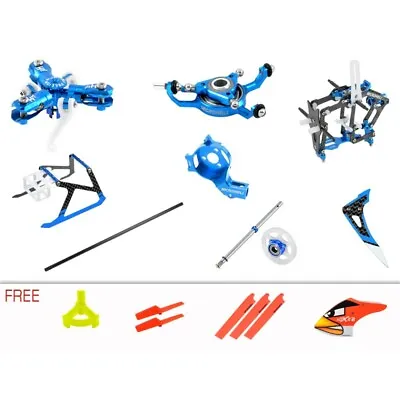Microheli CNC Performance Package (BLUE) - BLADE MCPX BL2 • $185.99