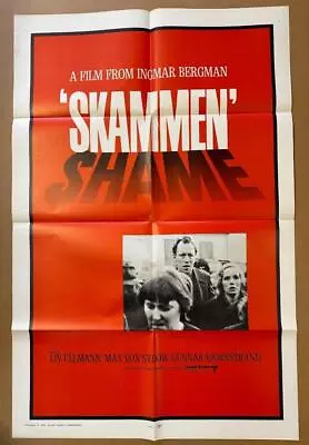 Bergman Von Sydow SHAME 1969 27x41 Org Movie Poster 3234 • $12.99