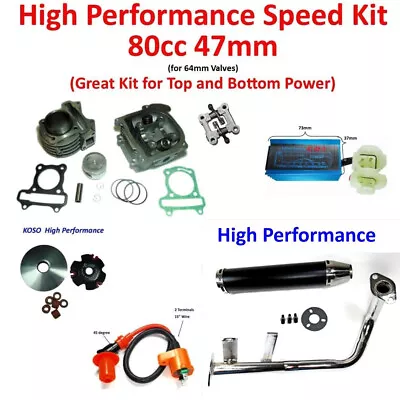 Peace  50cc TPGS-824 RuckusGY6-50 High Performance 80cc Speed Kit • $139.99