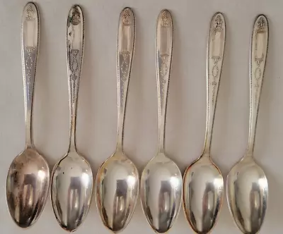 6 Pcs C.1921 Community Plate Oneida  Grosvenor  Pattern Demitasse Spoons 4.5  • $18