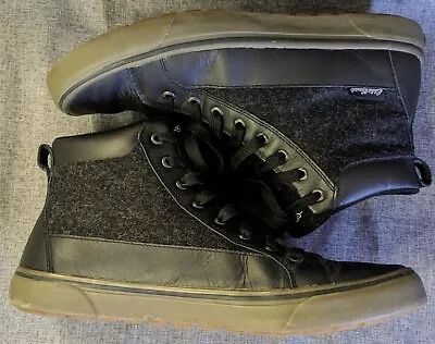 EDDIE BAUER Black High Top Storm Sneakers Mens 12 Womens 13.5 • $42