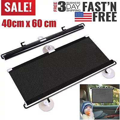 Retractable Car Auto Side Window Baby Sun Shade Shield Cover Roll Curtain Visor • $8.69