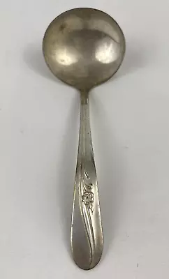 Vintage 1940 H&T Mfg. Co. Silver-plated  Meadow Flower  Gravy/Sauce Ladle 6.25 L • $8.46