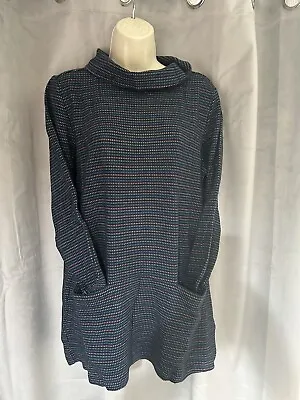 BNWOT Ex Seasalt Navy Dots Mawgan Porth Tunic Low Slung Pockets Size 20 • £15