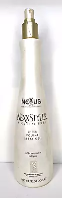 Nexxus NEXXSTYLER Alcohol Free SHEER VOLUME SPRAY GEL 13.5 Oz (753) PUMP • $32.39