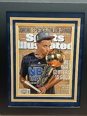 Steph Curry Signed Sports Illustrated Magazine Frame With Multiple Inscriptions • $1500