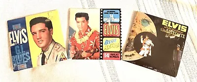 $24.95 • Buy 3 Elvis Presley Vintage Chu Bops Bubblegum Albums GI Blues Aloha Blue Hawaii CB3