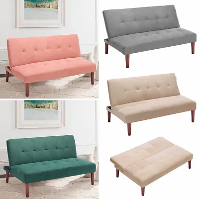 Double Sofa Bed Bench Foldable Couch Recliner Chair Settee Living Room Furniture • £135.95