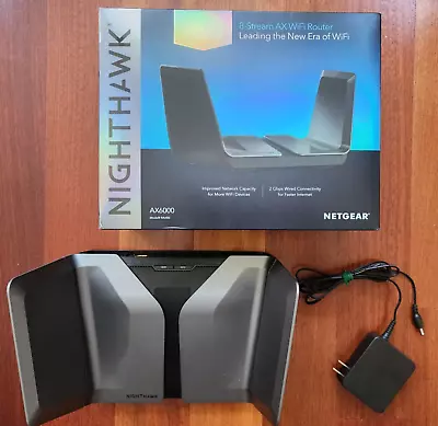 NETGEAR Nighthawk 8-Stream AX6000 Wi-Fi 6 Router  (RAX80) • $79.95