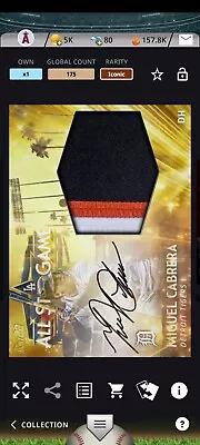 2022 Topps Bunt All Star Game Base 22 Gold Signature Relic Iconic Miguel Cabrera • $4.99