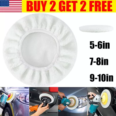 Car Polisher Bonnet Polishing Buffing Pad Cover Soft Wool For 5-10  Car Polisher • $5.62