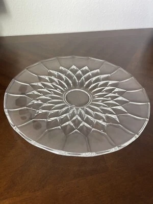 $24.99 • Buy VAL ST. LAMBERT CAKE PLATE BALMORAL Belgium Crystal  11-5/8  Dia. Serving Tray