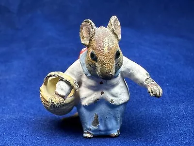 Antique Vienna Bronze Beatrix Potter Peter Rabbit Figure Mrs. Tittlemouse 1930 • $215