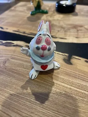 Vintage Ceramic Figurine The White Rabbit Alice In Wonderland Disney Japan • $10