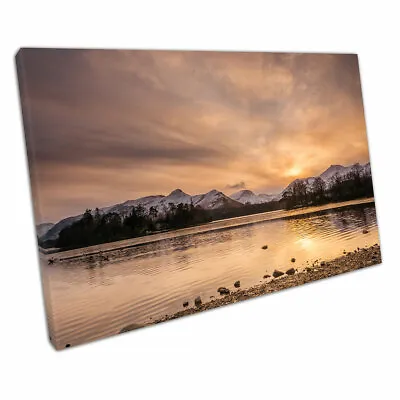 Lake District National Park Catbells Derwent Water Cumbria Canvas Print Canvas • £25.90