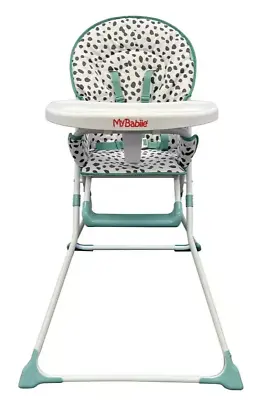 My Babiie Compact Highchair - Dalmatian Kids Feeding Foldable Highchair • £24.95