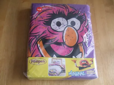 NEW UNUSED  The Muppets Animal ‘I Love Animal Double Duvet Cover & 2 Pillowcases • £45