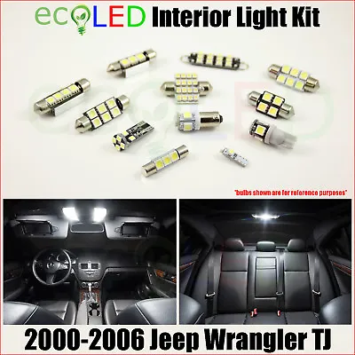Fits 2000-2006 Jeep Wrangler TJ WHITE LED Interior Light Package Kit 7 Bulbs • $12.99