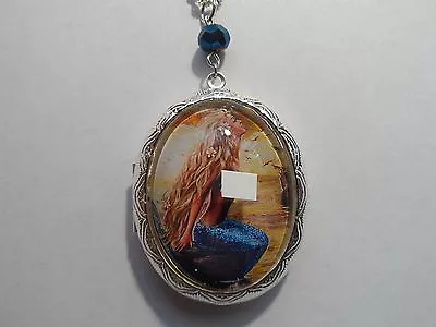  Silver Plated Mermaid In The Sea Locket-high Quality • $26.99