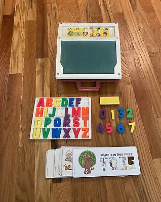 Fisher Price School Days Desk VTG 1972 W/Magnetic Letters Numbers… Incomplete • $45.99