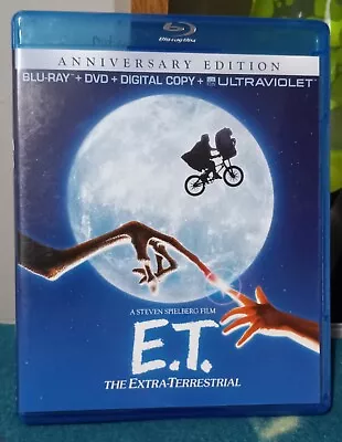 E.T. The Extra-Terrestrial Anniversary Edition - Blu Ray + DVD - Rated PG • $4.95