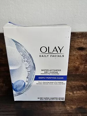 Olay Deeply Purifying Clean Water-Activated Dry Cloths (Pack Of 66) • $16.99