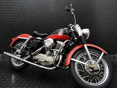 1950s Harley Davidson Motorcycle Model Easy Rod Custom Rider Touring Bike  1 10 • $249