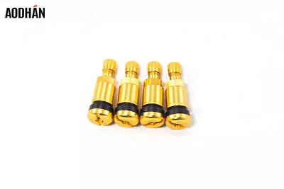 4 Aodhan V2 Bolt On Gold Valve Stems Fits Rotiform 3Sdm Varrstoen Motegi Rims • $19.99