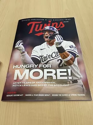 Minnesota Twins April 2024 Official Publication Program Magazine • $4.95