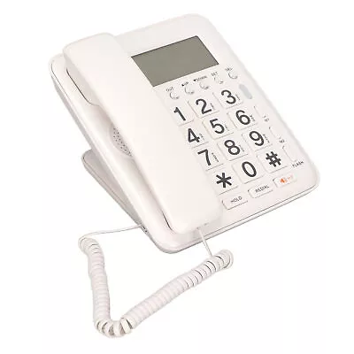 Corded Telephone Caller ID Full Hands Free Fixed Landline With Blue Scree UK GDS • £31.89