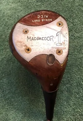 MacGregor Byron Nelson 231W Persimmon Driver | RH | Needs A Better ReFinishing • $49.95