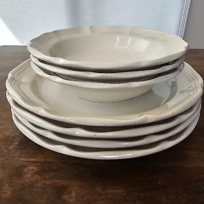 Mikasa French Countryside Scalloped Dinner And Salad Bowls • $35.99