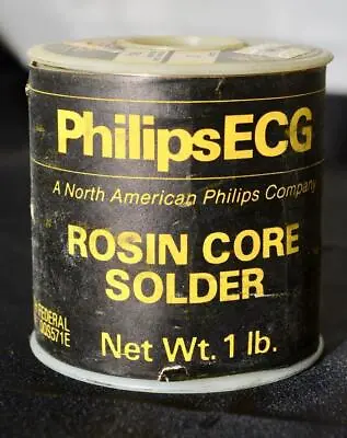 One Roll Spool Philips ECG Rosin Wire Solder 60/40 1lb SN60 Core 2 .047 RA • $19.95