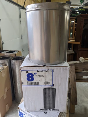 $75 • Buy Amerivent DuraPlus 12 In. Triple-Wall 8  Stainless Steel Chimney Pipe - (8TLC12)