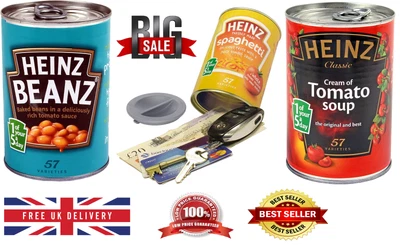 £5.99 • Buy Secret Heinz Baked Bean Tin Can Safe Metal Money Cash Security Hidden Stash Key
