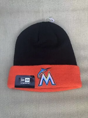 New Era Miami Florida Marlins Beanie Cap Knit Hat Baseball Official MLB • $18.95