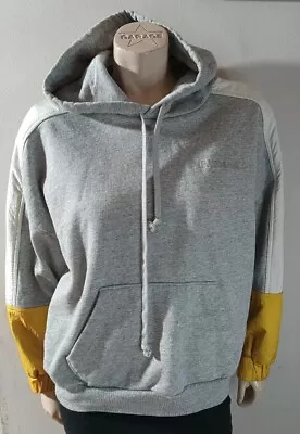 Levi's Hoodie Women’s M Leo Colorblock Gray Tofu Gold • $13