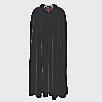 Vtg. 1980 JS COLLECTIONS Black Velvet Maxi Opera Cloak Cape Women Large Theater • $125