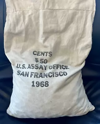 1968 S *unopened $50. Lincoln Cent U.s. *mint Sewn Bag 5000 Coins *watch Video* • $375